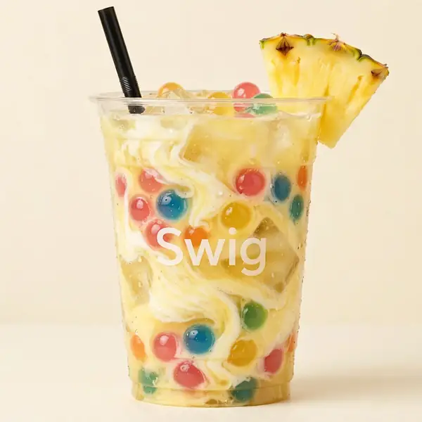 Poppin' Pineapple dirty soda – Swig menu